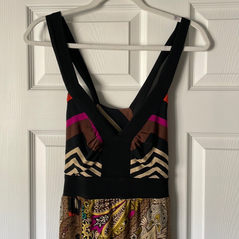 Long patterned maxi dress